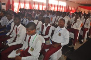 Cross section of students at the 2nd edition of Edo State Festival of the Girl Child organised by "We Care Trust Foundation" at Imaguero College, Benin City, on Friday. 